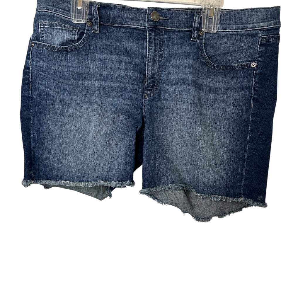 Ann Taylor Loft Dark Blue Denim Shorts 16
